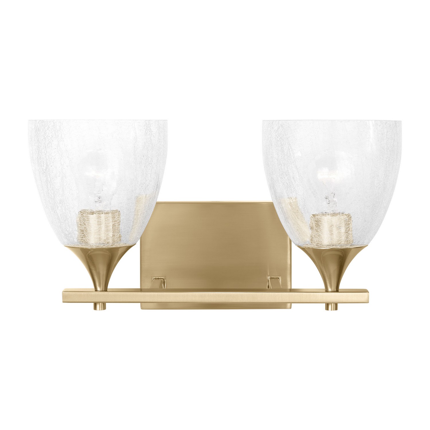 Satin Brass Bathroom Vanity Light from the Toffino Collection