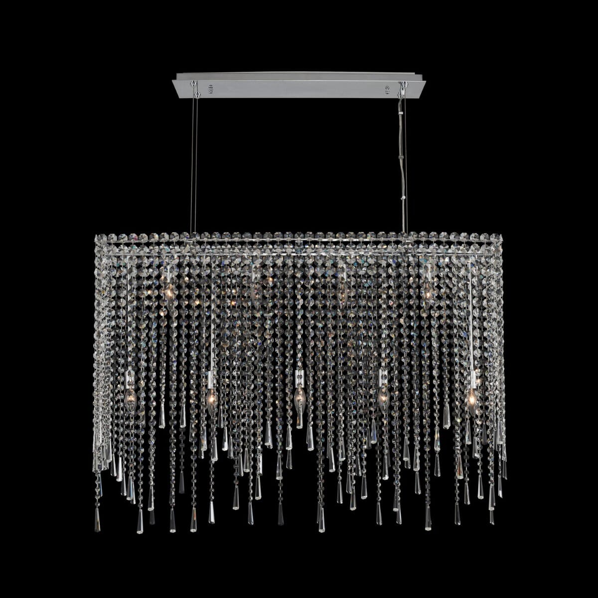 Gocce 9-Light 10" Pendant Light in Chrome