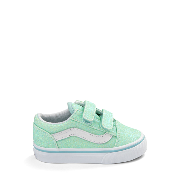 Vans Old Skool V Glitter Skate Shoe - Baby / Toddler - Mint