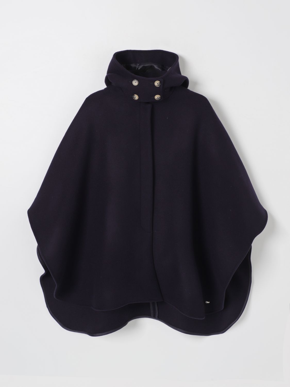 Coat CHLOÉ Kids color Marine