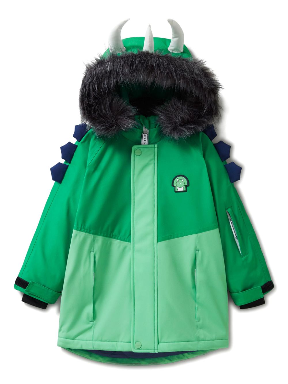 Patch-detail jacket - Green