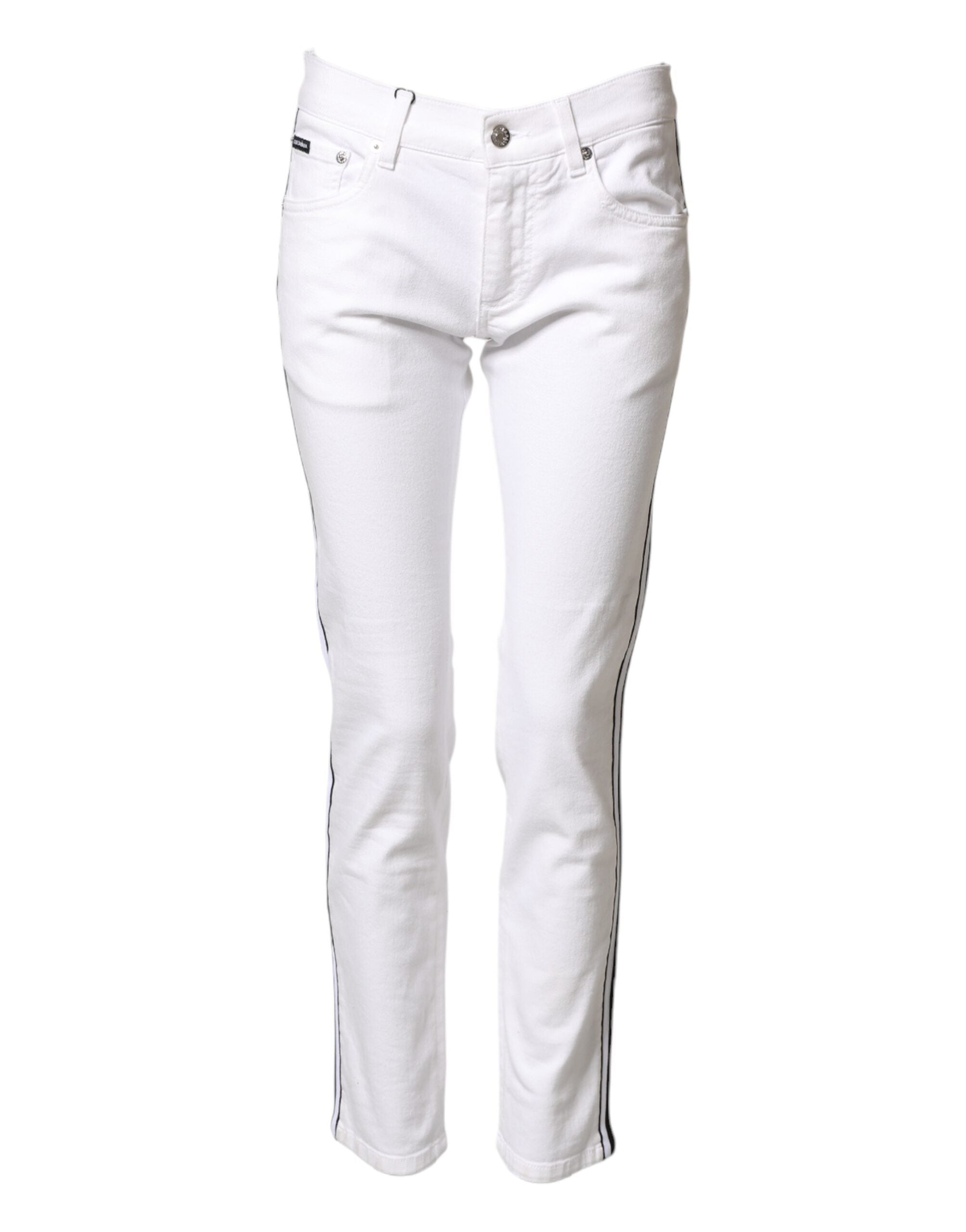 Cotton Stretch Jeans — White