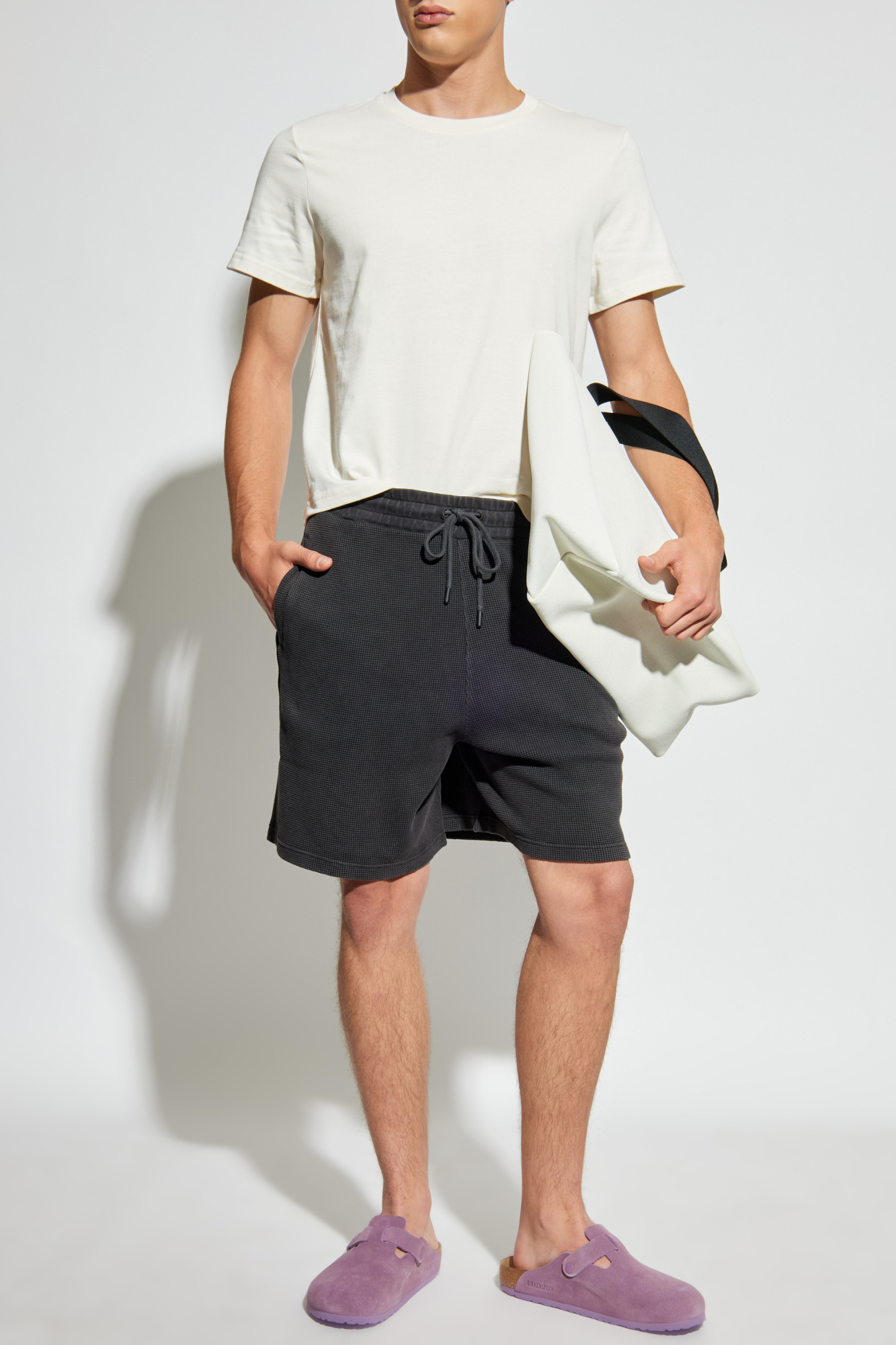 T-shirt With A Pattern, Men's, White
