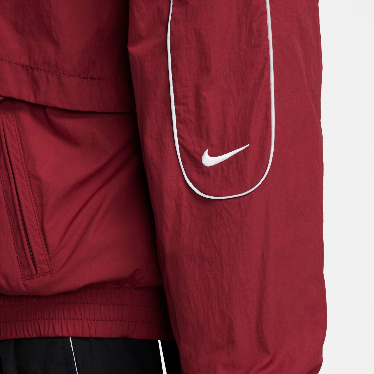 Sportswear Solo Swoosh Woven Track Jacket 'Red'