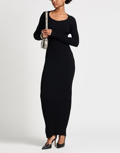 Woman Maxi dress Black Size M EcoVero viscose, Polyester