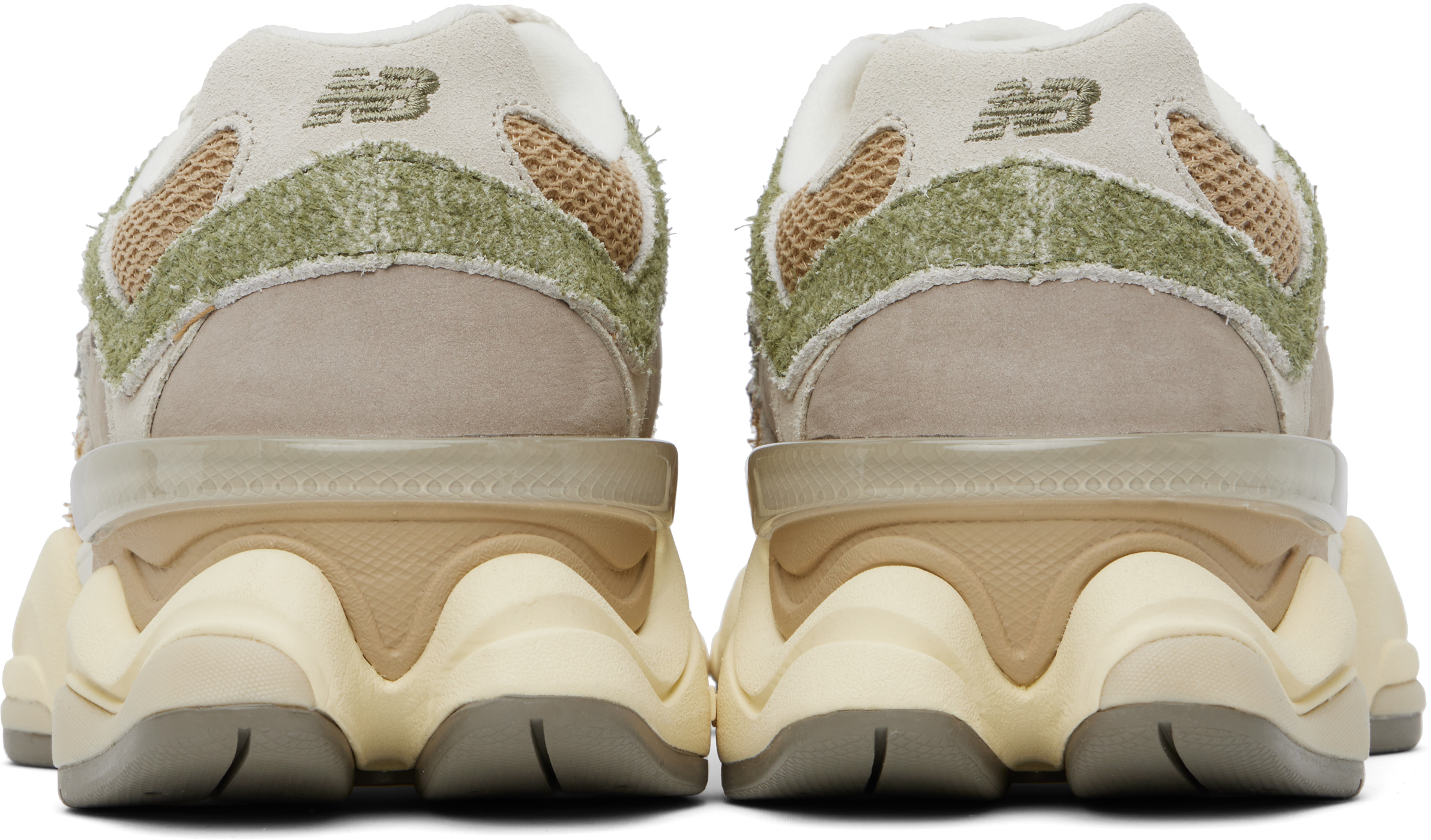 New Balance Khaki & Gray 9060 Sneakers