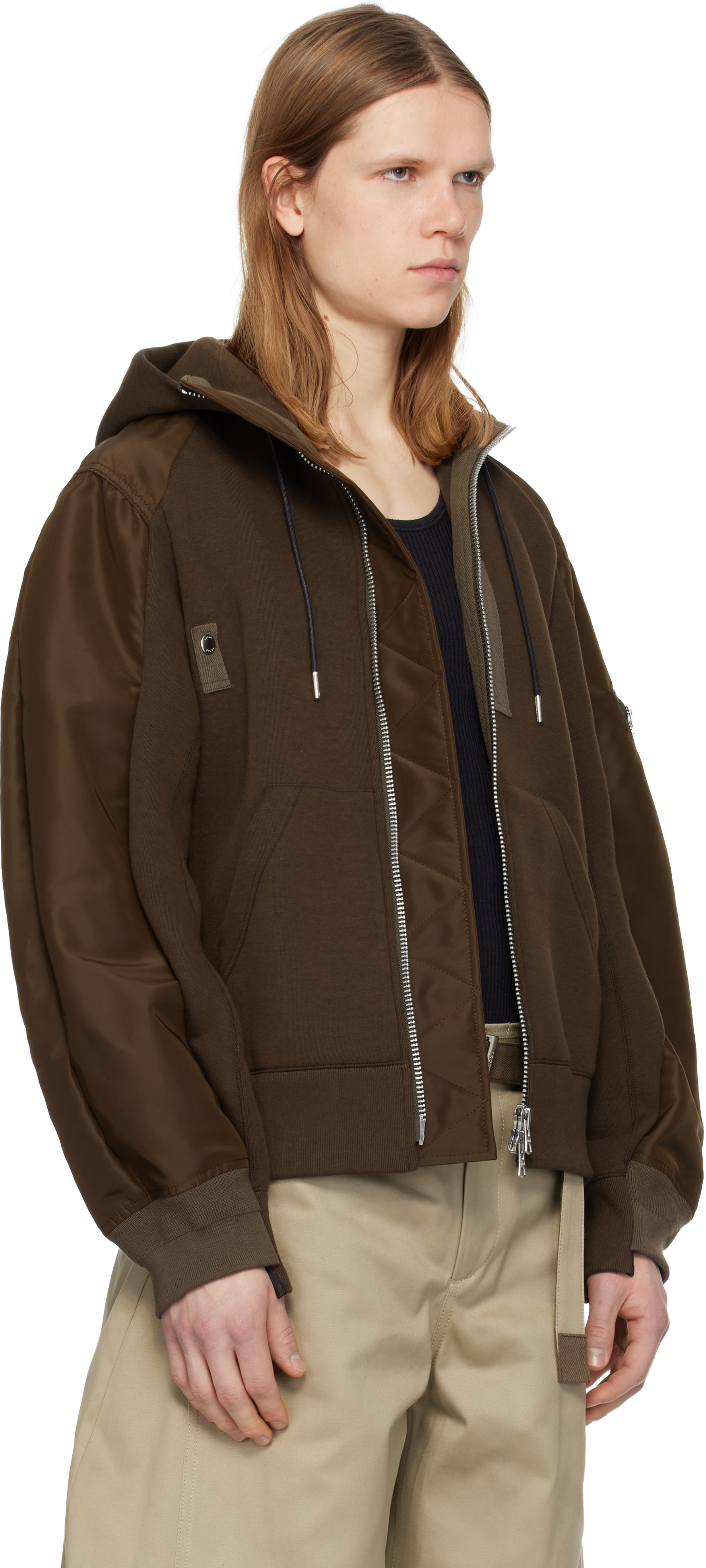 Brown Sponge Sweat Hoodie