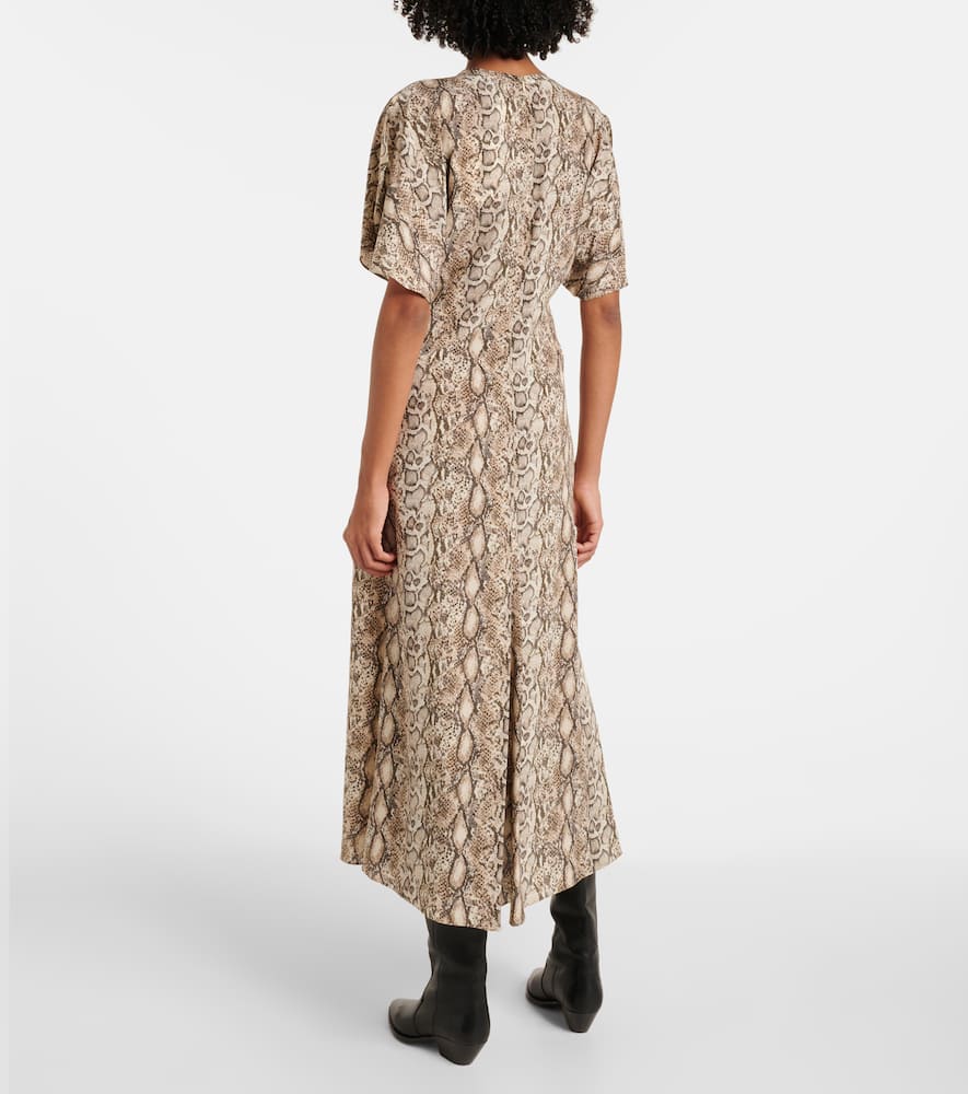Keany printed silk-blend midi dress