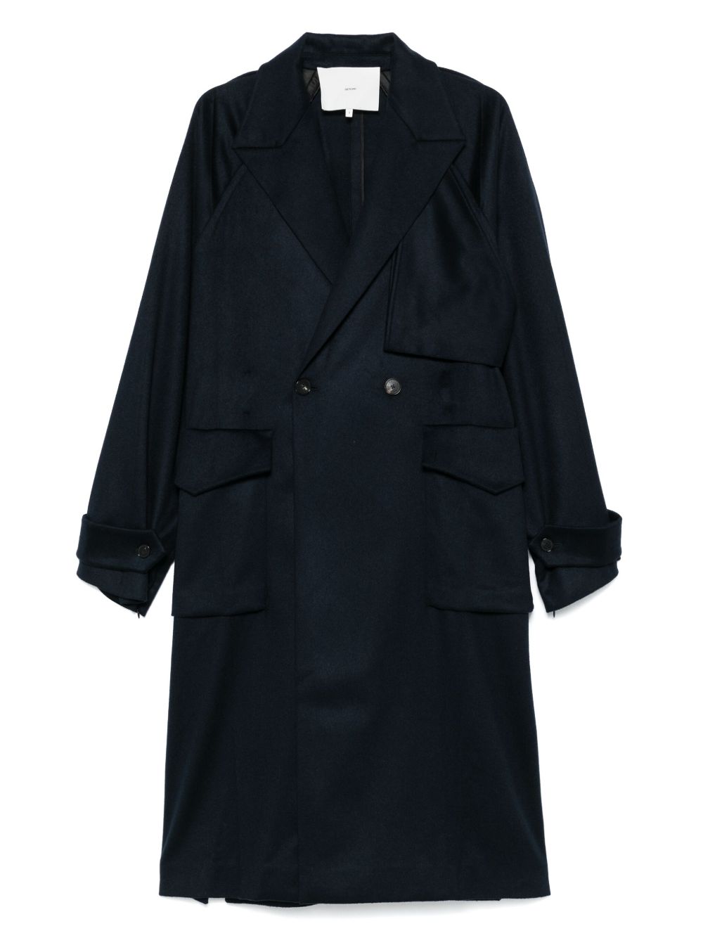 Setchu internal-belt coat - Blue