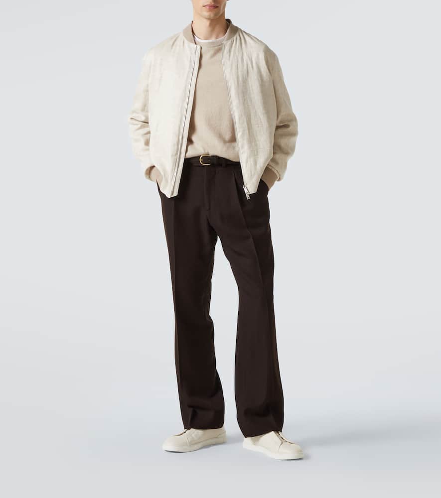 Zegna Linen bomber jacket