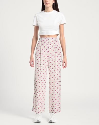 Woman Pants White Size 6 Silk
