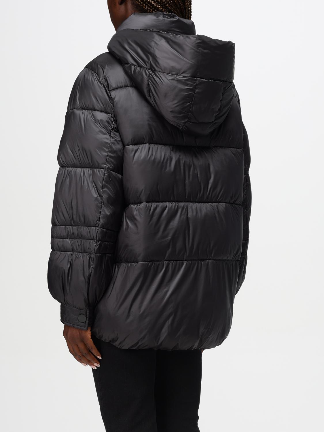 Striped jacquard puffer jacket - Pink