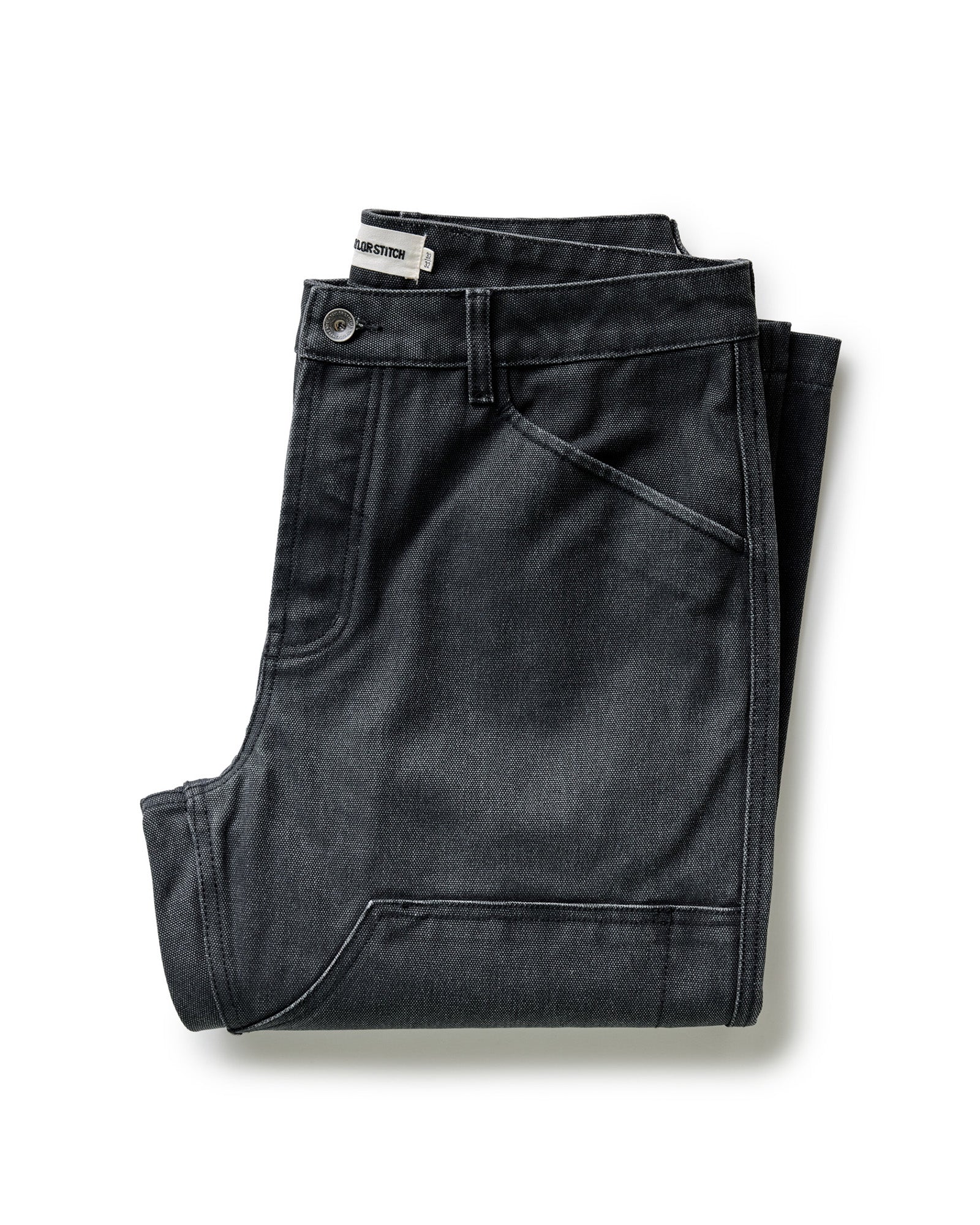 Men's Organic Cotton Chore Pant in Coal Chipped Canvas
