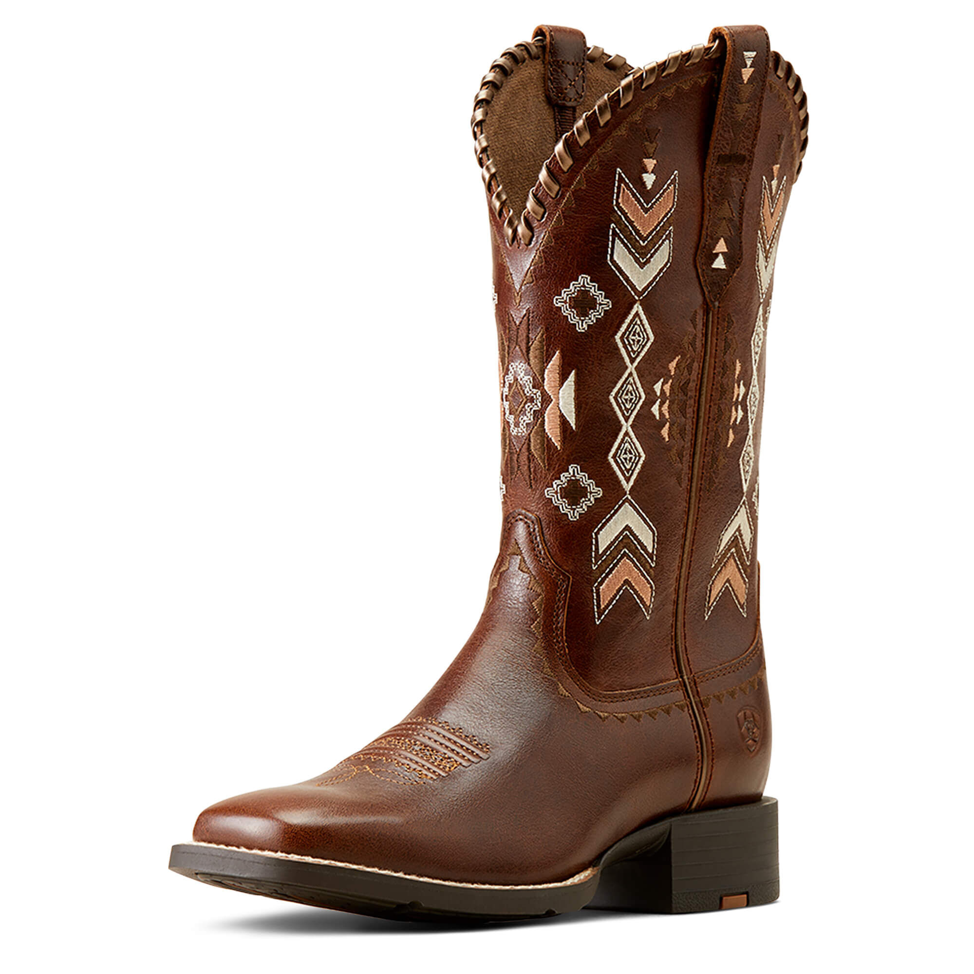 Women's Round Up Skyler Western Boots in Canyon Tan, B Medium Width, Size 3, by