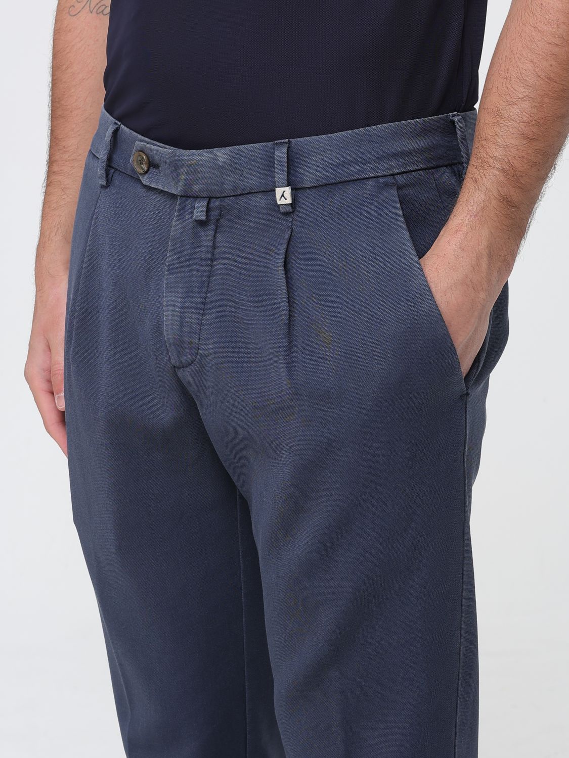 Pants Men color Blue