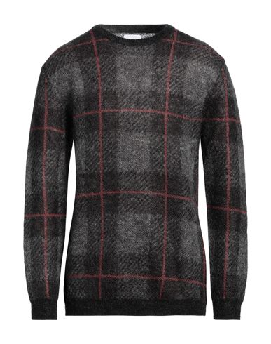 Man Sweater Black Size 40 Mohair wool, Polyamide, Merino Wool