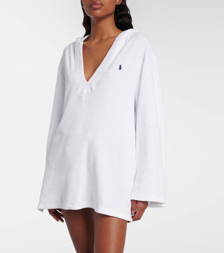 Cotton terry beach cover-up