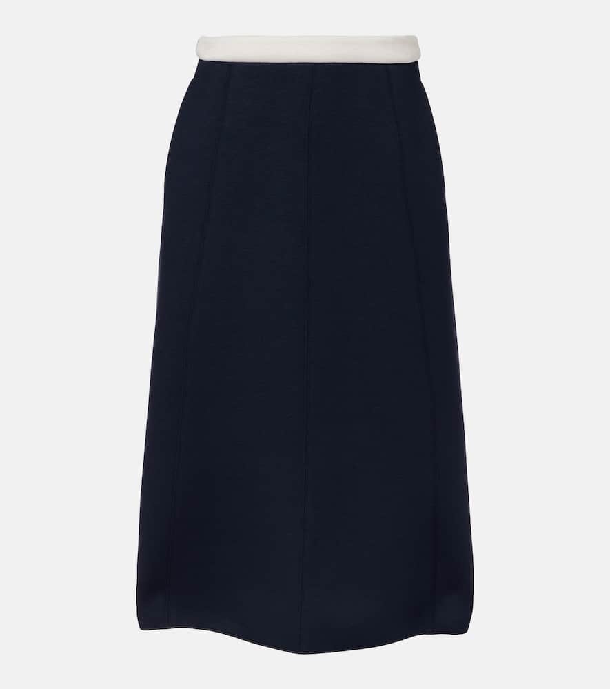 Abaco pleated jersey midi skirt