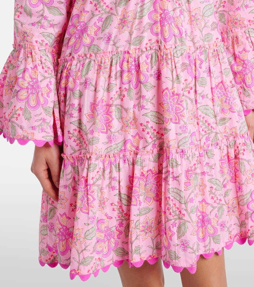 Printed cotton minidress