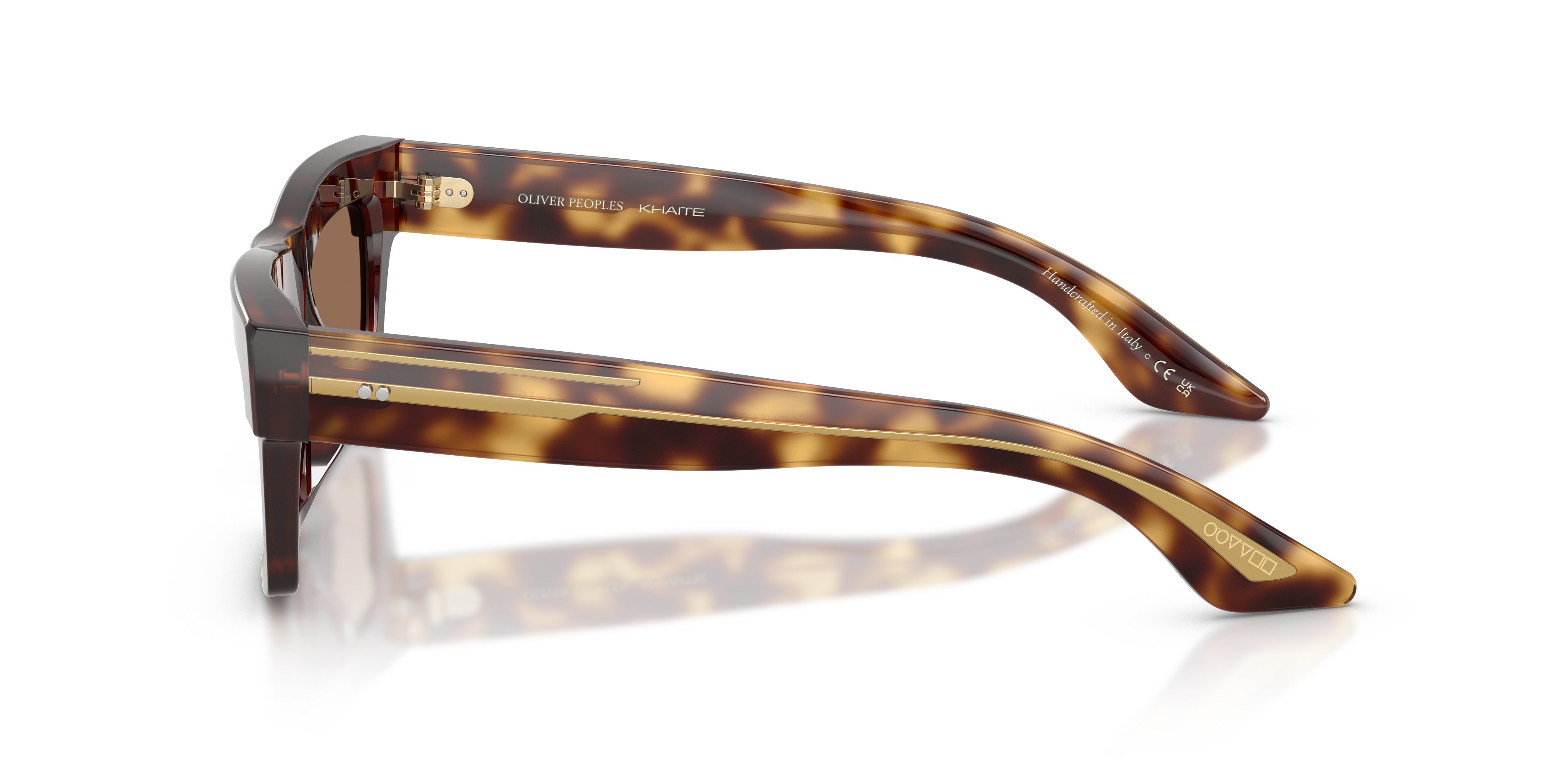Oliver Peoples Vrouw Oliver Peoples OV5607SU 1985C 100773 Zonnebrillen Acetaat Schildpad Bruin Kwadraat Normaa