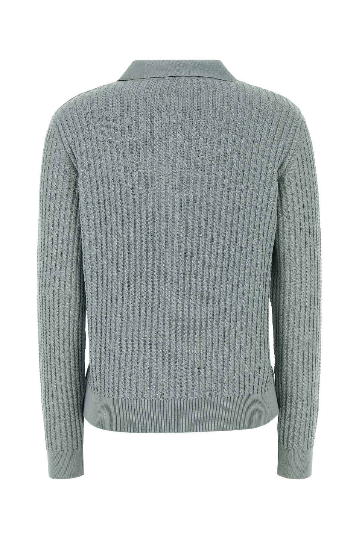 Blaze Sea Green Silk Blend Polo Shirt