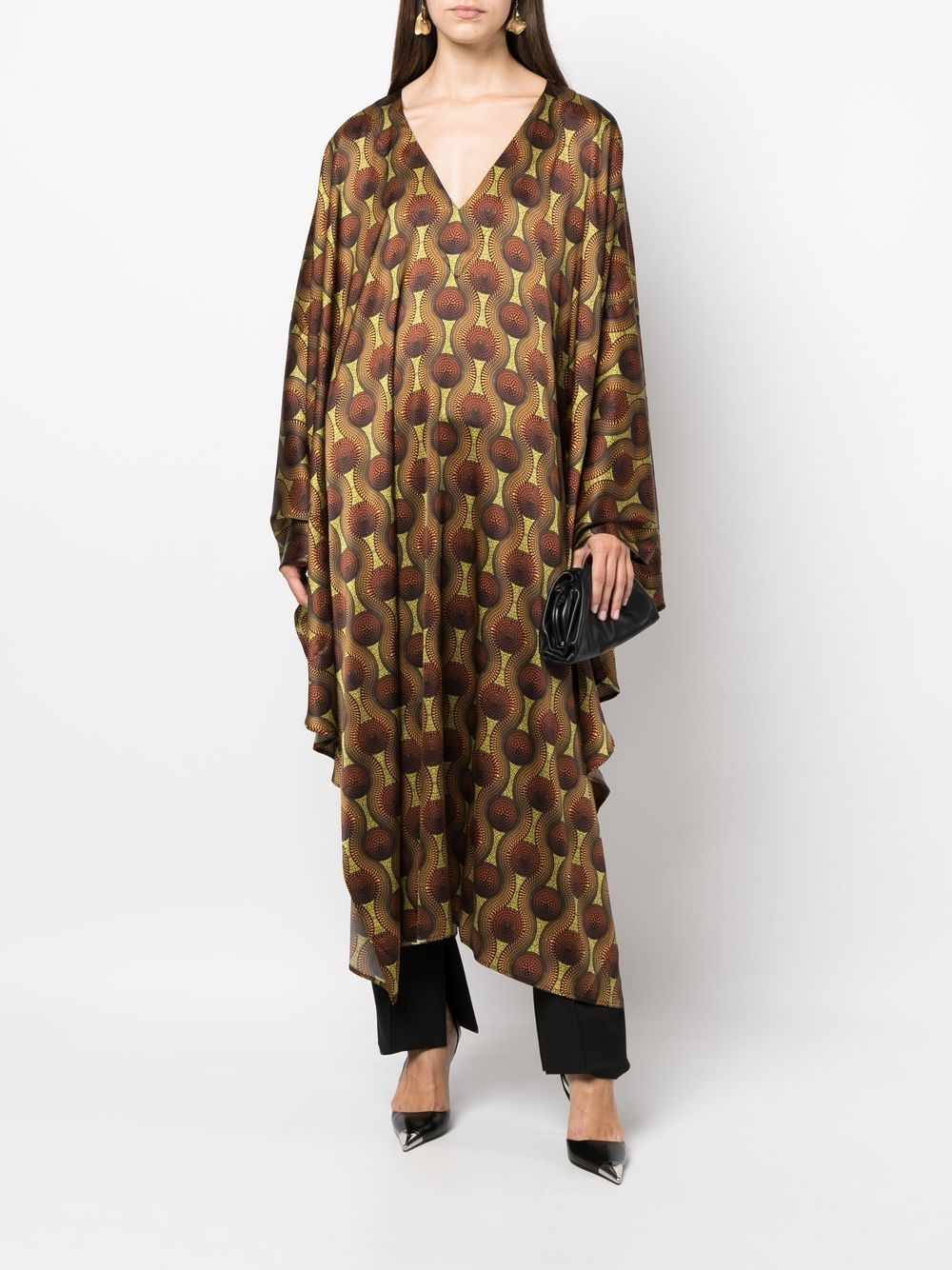 Kaftan en soie imprimé Ozwald Boateng