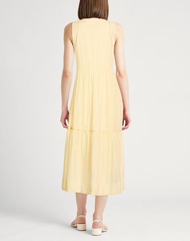 Woman Maxi dress Pastel yellow Size 6 Cotton
