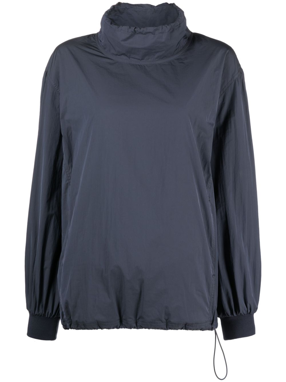 Drawstring-neck lightweight jacket - Grey