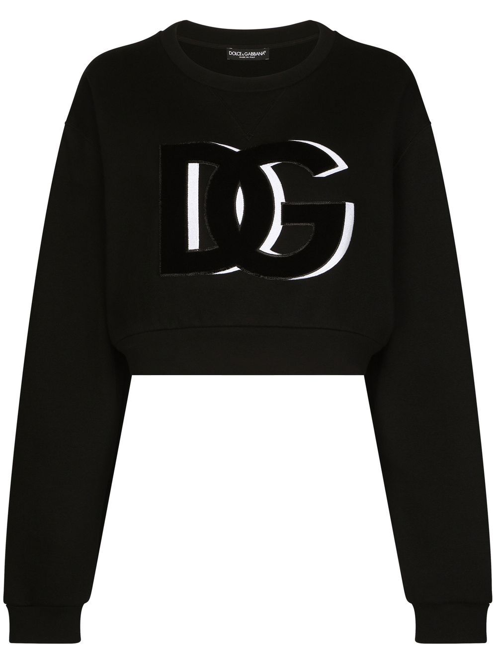 DG Logo cropped sweatshirt - Black
