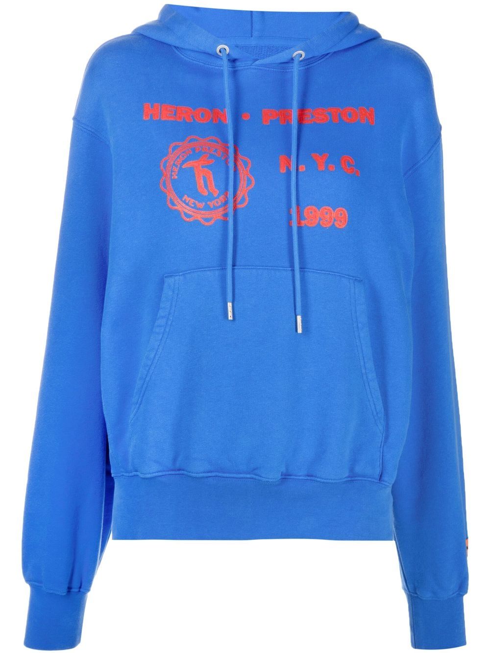 Medieval graphic-print hoodie - Blue