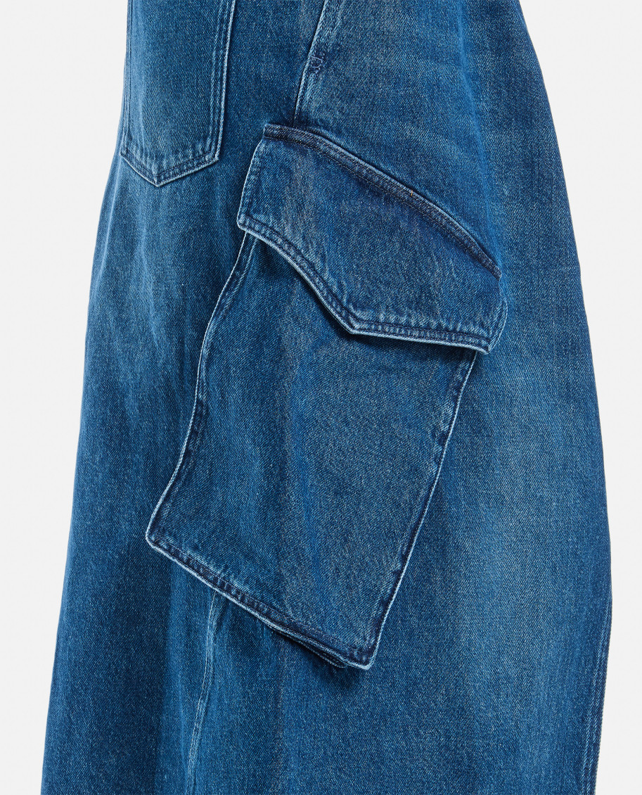 Cargo Pocket Midi Skirt