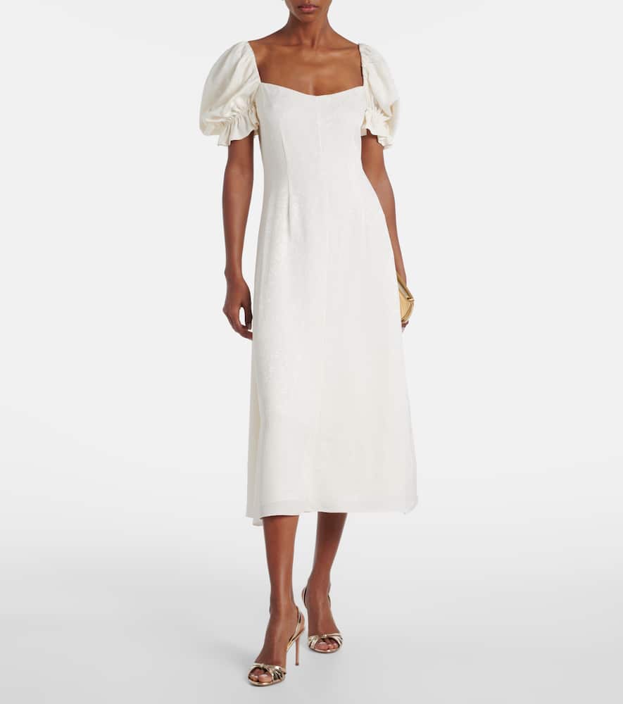 Aila silk jacquard cocktail dress