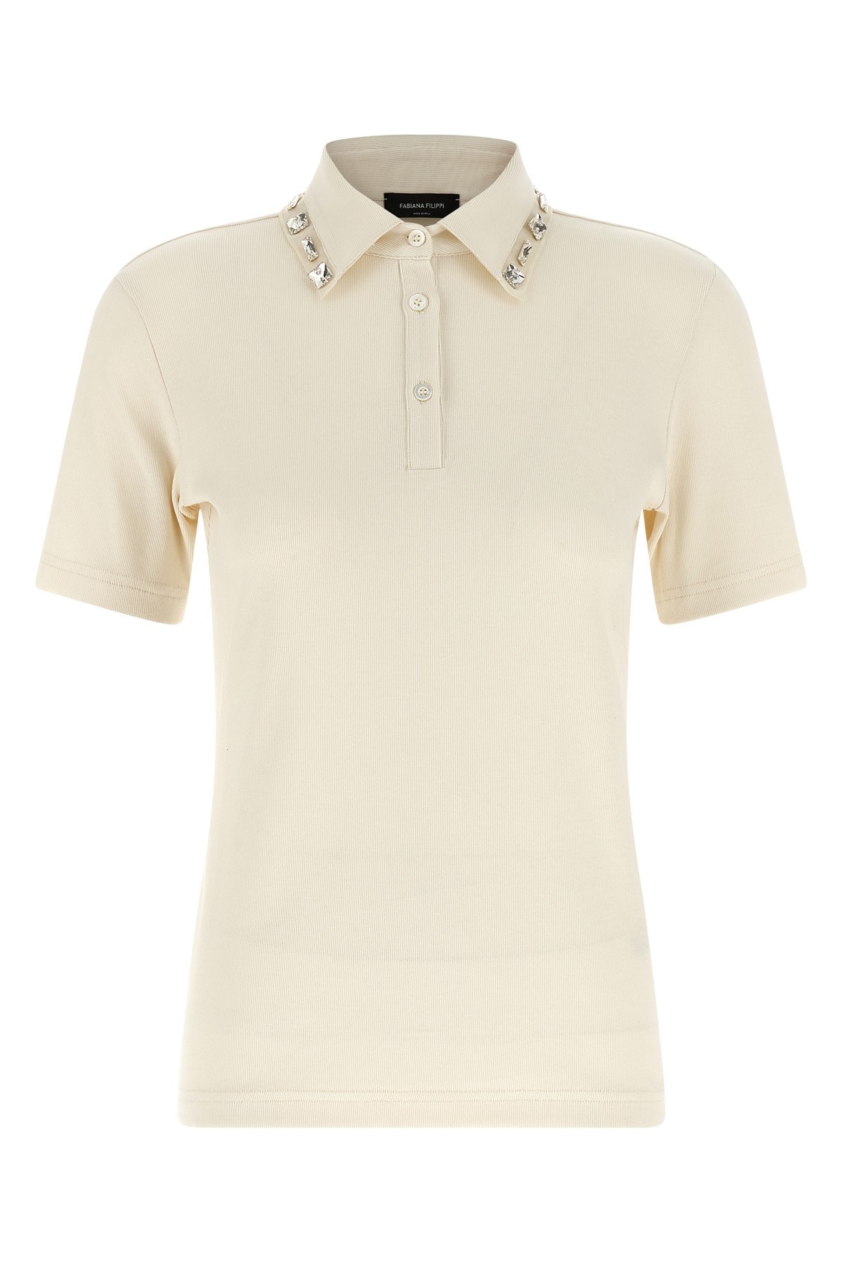 Crystal Collar Polo Shirt