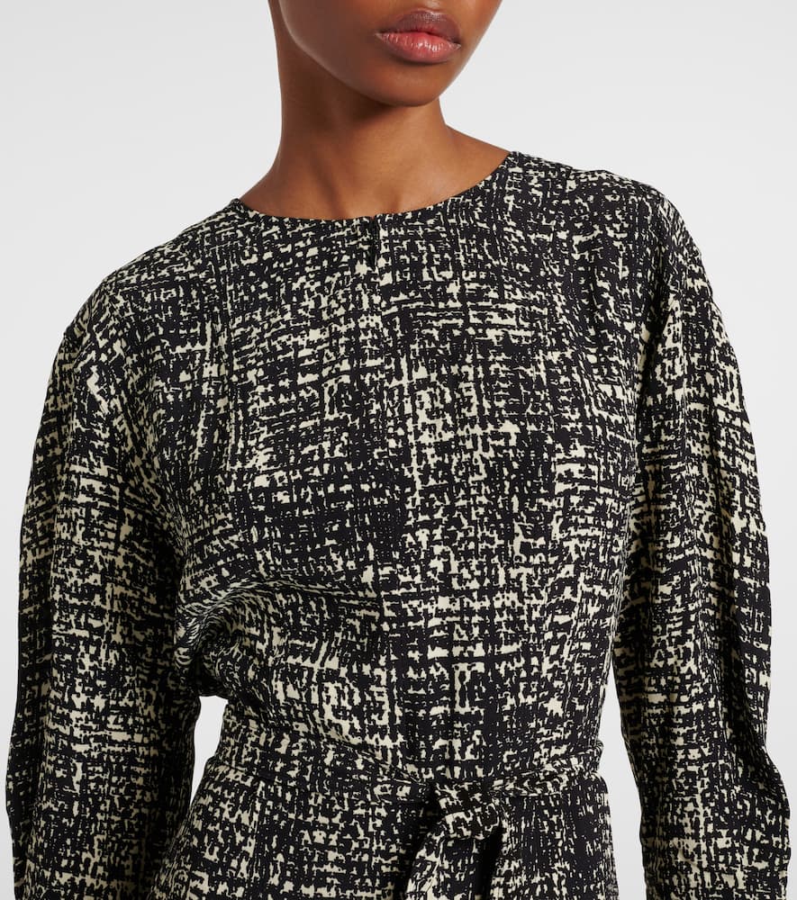 Harlow printed crêpe midi dress