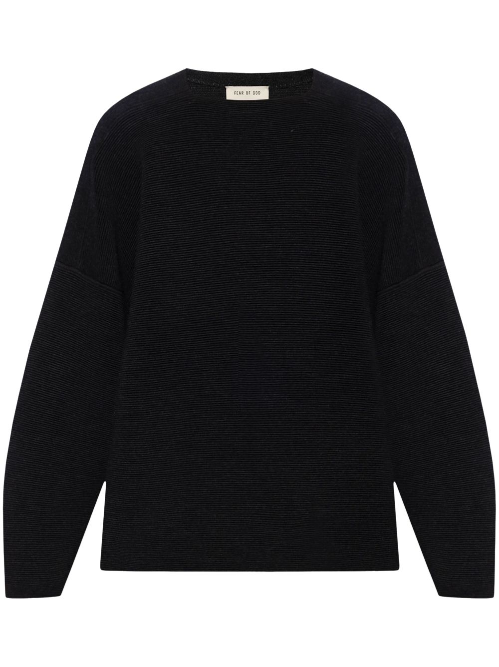 Ottoman wool ribbed jumper - Neutrals