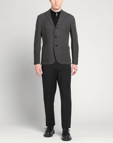 Man Blazer Grey Size 36 Virgin Wool, Acrylic