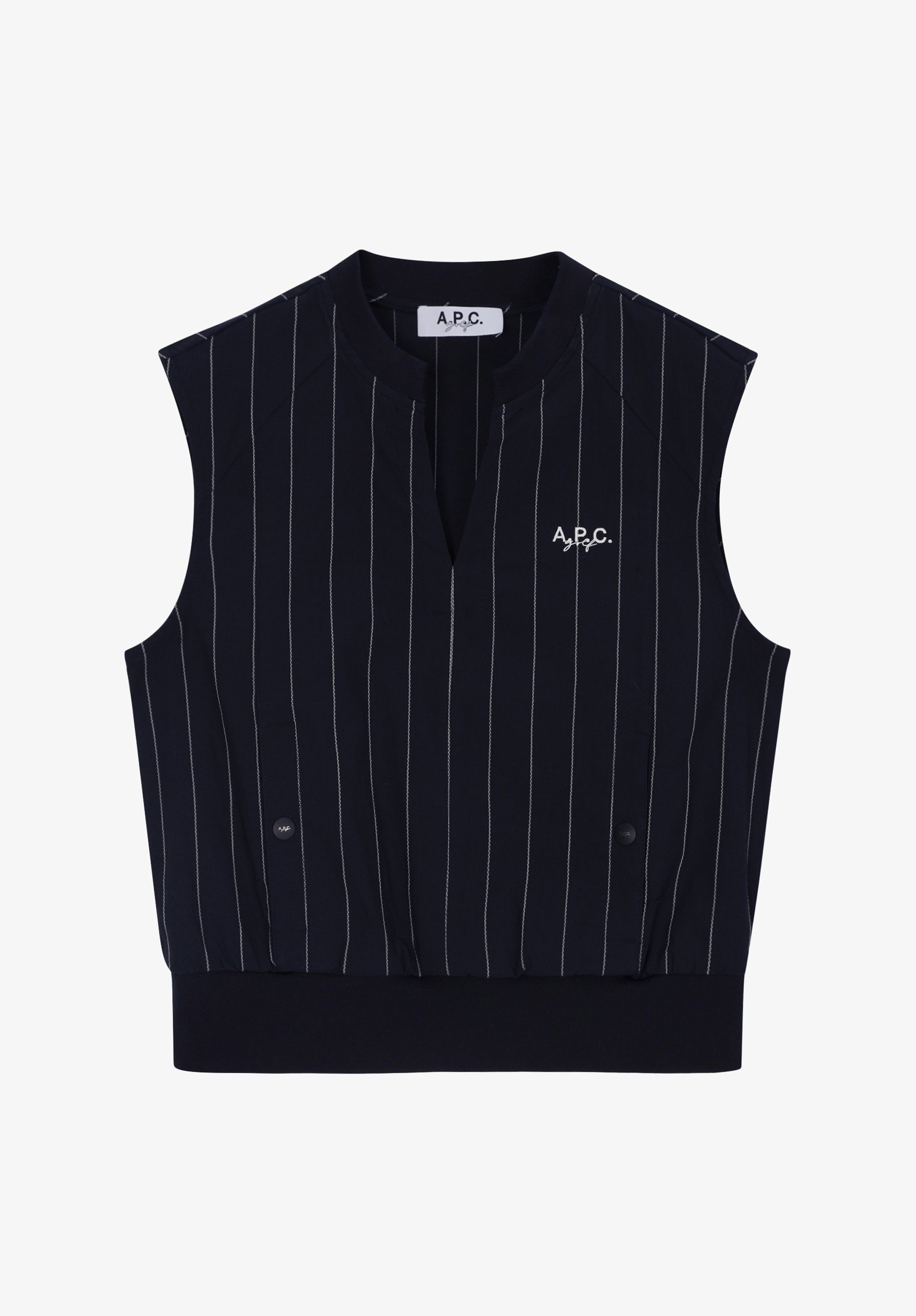 Women's Sleeveless top A. P.C. Golf Size: Extra Small in Marine blue