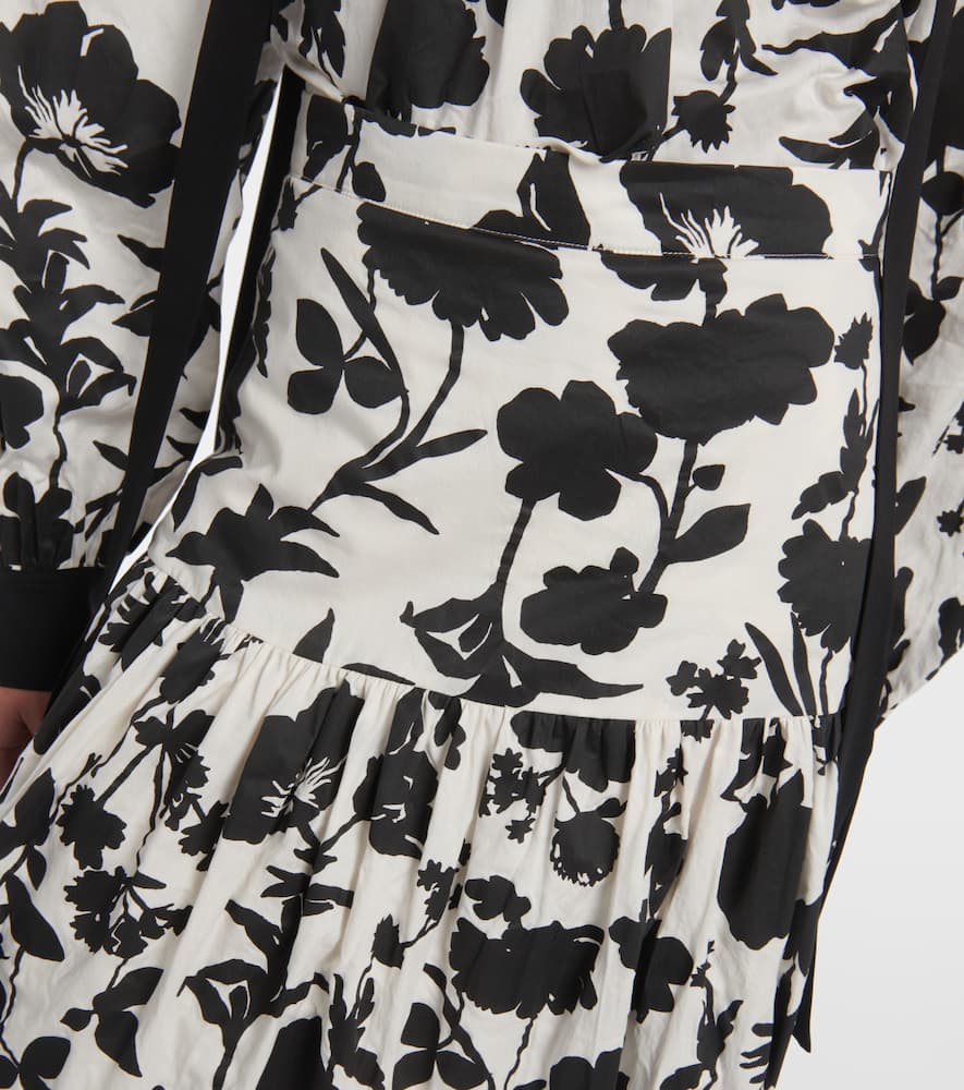 Udente floral cotton maxi skirt