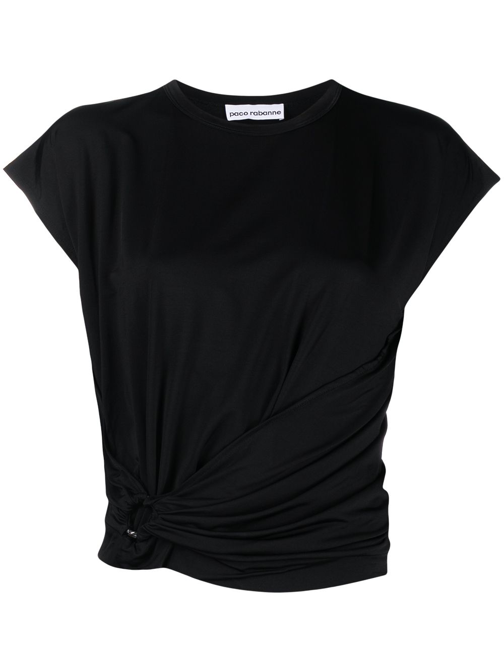 Side-wrap T-shirt - Black