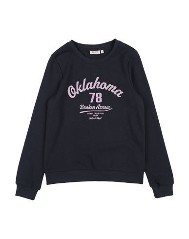 Kid Girl Sweatshirt Midnight blue Size 11 Cotton, Polyester