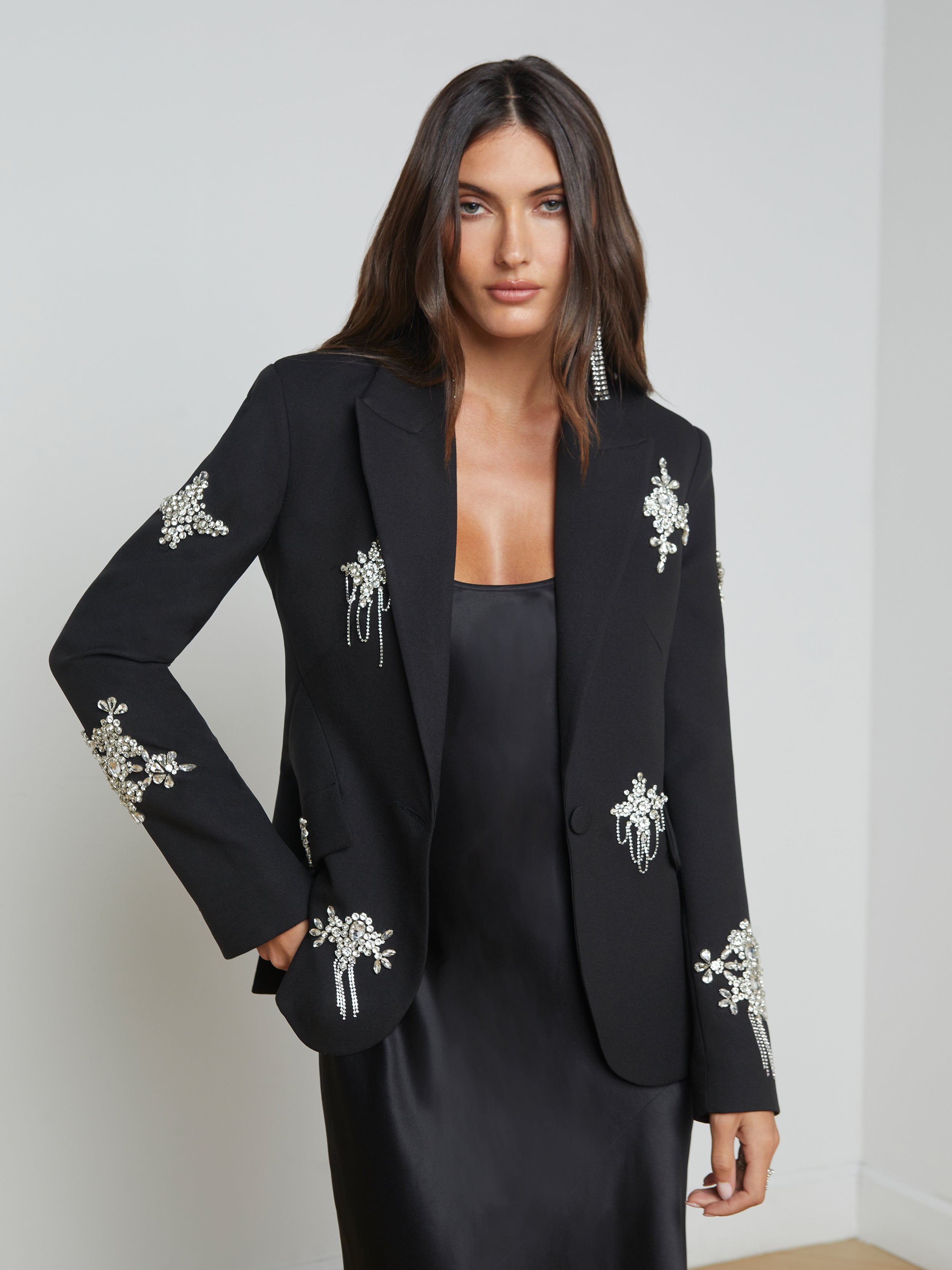 Chamberlain Blazer In Black/Crystal