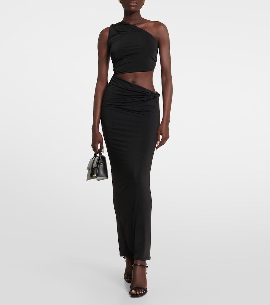 Yana one-shoulder cutout maxi dress