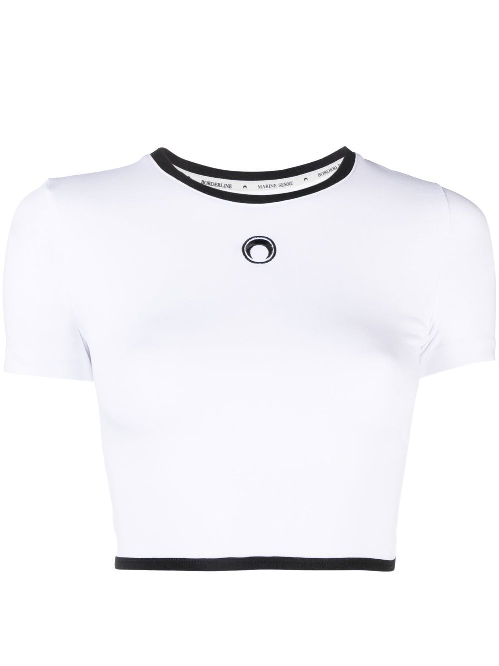 Crescent Moon crop top - Black
