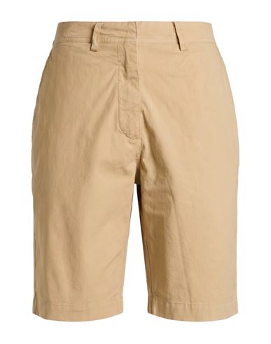 Woman Shorts & Bermuda Shorts Beige Size 12 Cotton, Elastane