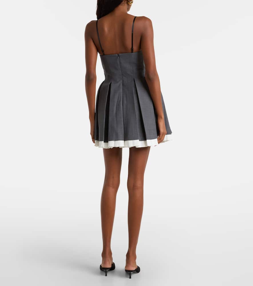 Pleated minidress