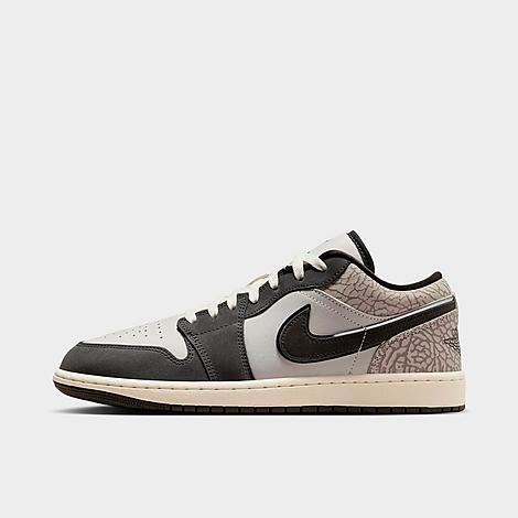 Men's Air Retro 1 Low OG SE Casual Shoes in Sail/Infrared/Deep Pewter