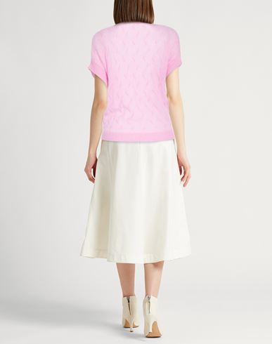 Easy Woman Sweater Pink Size 6 Alpaca wool, Polyamide, Virgin Wool