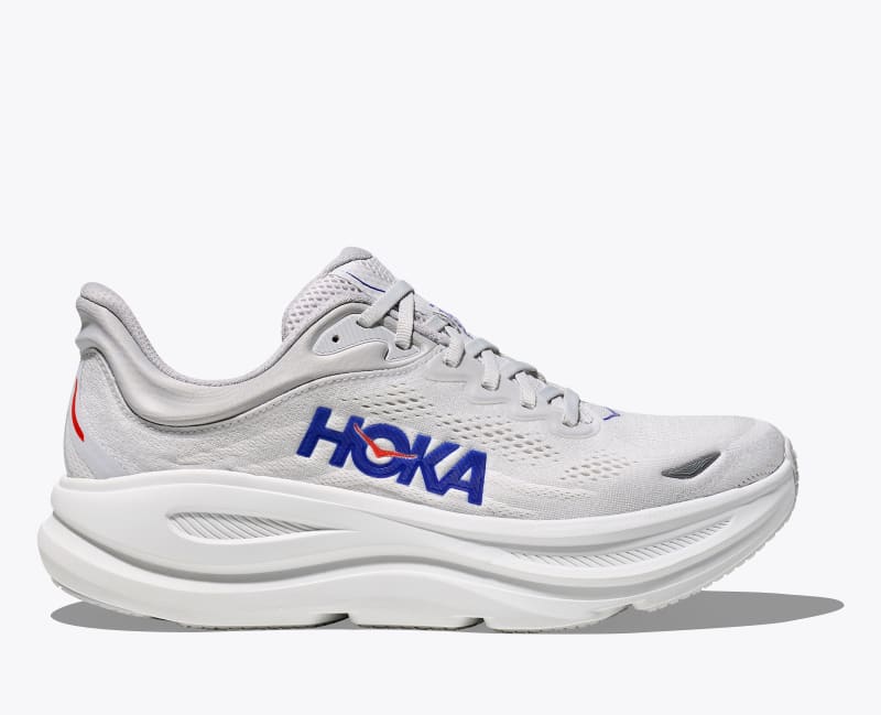 HOKA Men's Bondi 9 Shoes in Cosmic Grey/Ultramarine