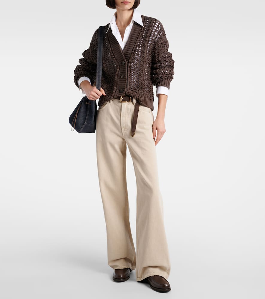 Low Curve mid-rise barrel-leg jeans