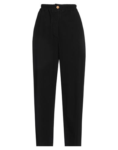 Woman Pants Black Size 2 Cotton